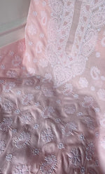 将图像加载到图库查看器中， Women&#39;s Lakhnavi Handcrafted Cotton Chikankari Unstitched Kurti Fabric - HONC0318476
