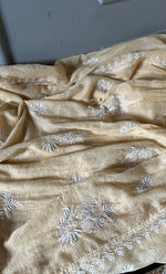 Load image into Gallery viewer, Sehmat Women&#39;s Lakhnavi Handcrafted Kota Cotton  Semi -Stitched Angrakha And Dupatta Set- HONC0301718
