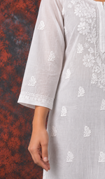Women's Lucknowi Handcrafted Cotton Chikankari Kurti - HONC0105869