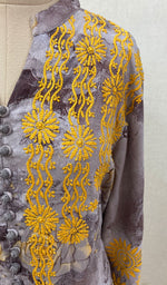 将图像加载到图库查看器中， Women&#39;s Lakhnavi Handcrafted Rayon Chikankari Kurti - NC070069
