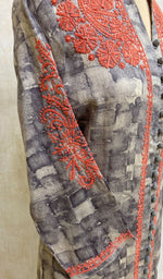 Load image into Gallery viewer, Women&#39;s Lakhnavi Handcrafted Cotton Chikankari Kurti - NC070050