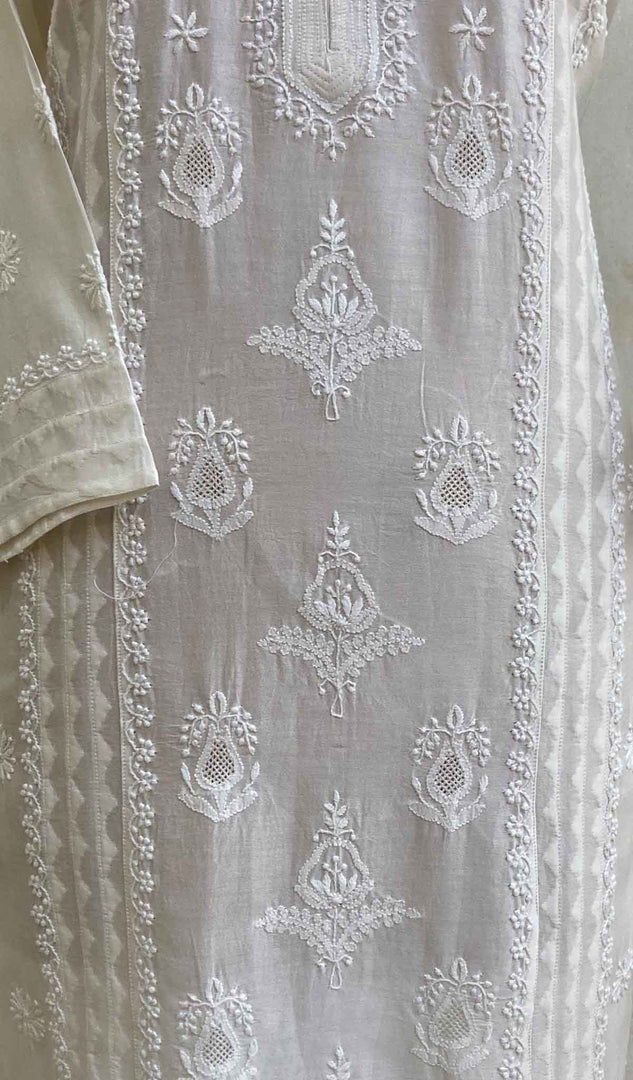 Details 54+ white silk kurti