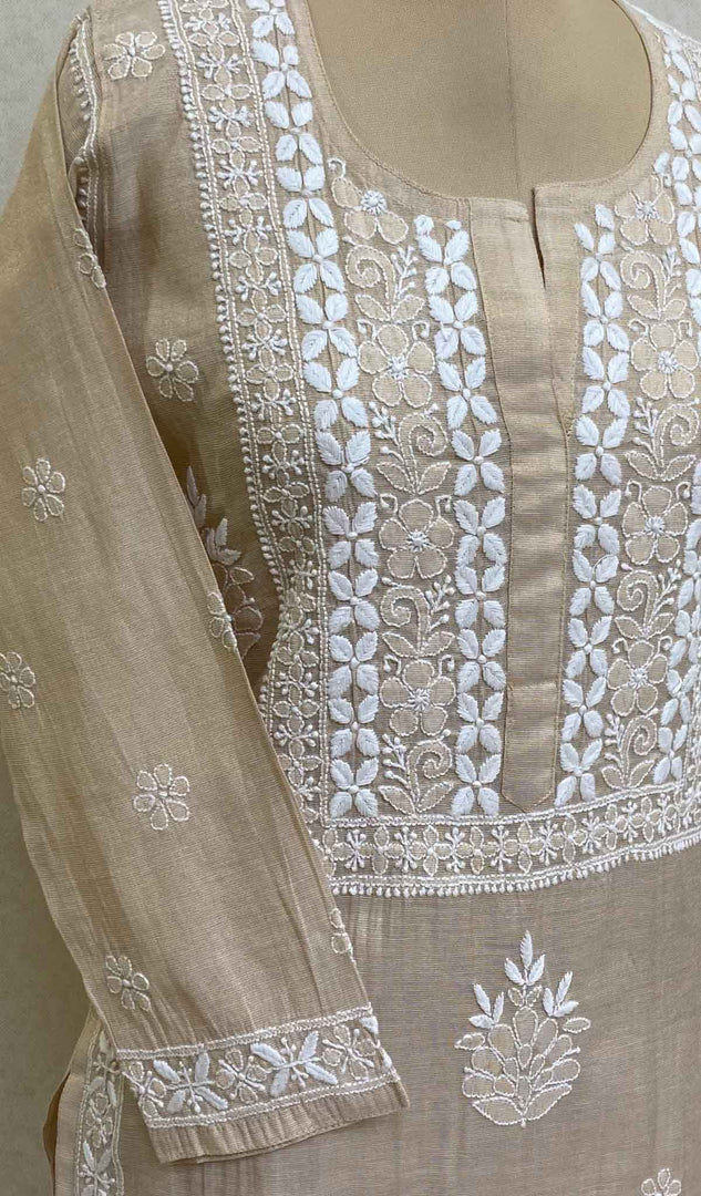 Mimamsaa Tissue Silk Crushed Kaftan And Pant Set | Brown, Flared Sleeves, Tissue  Silk, V Neck, Flared Sleeves | Kurta designs, Aza fashion, How to hem pants