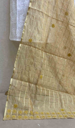 Load image into Gallery viewer, Women&#39;s Lakhnavi Handcrafted Chanderi Silk Chikankari Dupatta - HONC049167
