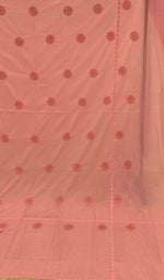 将图像加载到图库查看器中， Lakhnavi 手工制作的 Chikankari 棉质床单套装 - HONC043443
