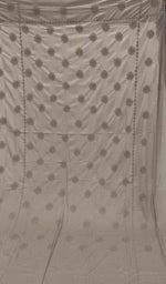将图像加载到图库查看器中， Lakhnavi 手工制作的 Chikankari 棉质床单套装 - HONC043439
