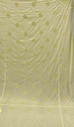 Load image into Gallery viewer, Lakhnavi Handcrafted Cotton Chikankari Bedsheet Set - HONC043432