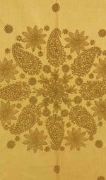 将图像加载到图库查看器中， Lakhnavi 手工制作的棉质 Chikankari 桌布 - HONC041200
