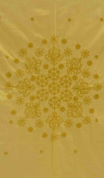 将图像加载到图库查看器中， Lakhnavi 手工制作的棉质 Chikankari 桌布 - HONC041254