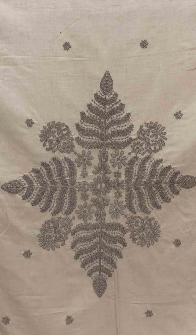 Lakhnavi Handcrafted Cotton Chikankari Table Cover - HONC041243