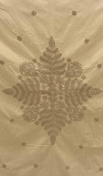 将图像加载到图库查看器中， Lakhnavi 手工制作的棉质 Chikankari 桌布 - HONC041253