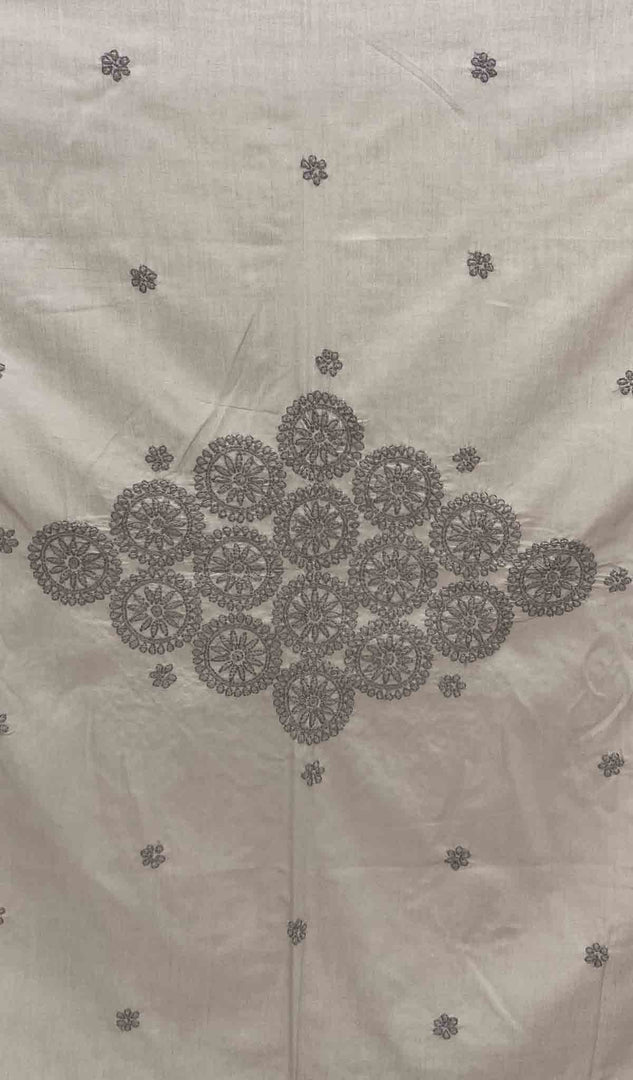 Lakhnavi Handcrafted Cotton Chikankari Table Cover - HONC041277
