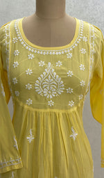 Load image into Gallery viewer, Women&#39;s Lucknowi Handcrafted Modal Cotton Chikankari Tunics - HONC098361