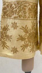 将图像加载到图库查看器中， Lakhnavi 手工棉质 Chikankari Palazzo - HONC070162