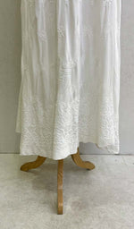 Load image into Gallery viewer, Women&#39;s Lakhnavi Handcrafted Mul Cotton Chikankari Dress - HONC0110750
