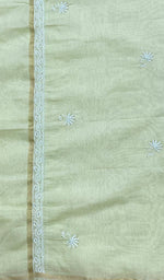 Load image into Gallery viewer, Women&#39;s Lakhnavi Handcrafted Chanderi Silk Chikankari Dupatta - Honc0108744
