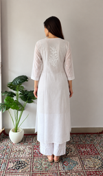 Women's Lucknowi Handcrafted Cotton Chikankari Kurti - HONC0280041