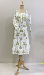 Load image into Gallery viewer, Gulshan Women&#39;s Lucknowi Handcrafted Cotton Chikankari Kurti - HONC0159618
