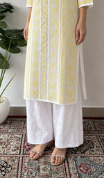 Women's Lucknowi Handcrafted Cotton Chikankari Kurti- HONC0392415