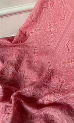 Load image into Gallery viewer, Women's Lakhnavi Handcrafted Unstitched Mul Chanderi Kurta And Dupatta Set - HONC0312996