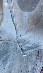 Load image into Gallery viewer, Women's Lakhnavi Handcrafted Mul Chanderi Semi - Stitchd Kurta And Dupatta Set - HONC0353140