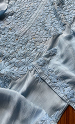 Load image into Gallery viewer, Women&#39;s Lakhnavi Handcrafted Muslin Chikankari Kurti - HONC0175657

