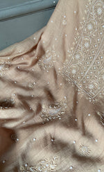 Load image into Gallery viewer, Women's Lakhnavi Handcrafted Mul Chanderi Unstitched Kurta And Dupatta Set- HONC0305207