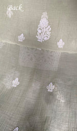 Load image into Gallery viewer, Women's Lakhnavi Handcrafted Mul Chanderi Unstitched Kurta And Dupatta Set - HONC0374248