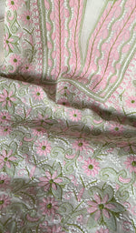 Load image into Gallery viewer, Women&#39;s Lakhnavi Handcrafted Cotton Chikankari Suit Material - HONC0291776
