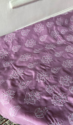将图像加载到图库查看器中， Women's Lakhnavi Handcrafted Cotton Unstitched Chikankari Suit Material - HONC0360779