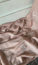 Load image into Gallery viewer, Mahira Women's Lakhnavi Handcrafted Mul Chanderi Unstitched Chikankari Full Suit - HONC0355236