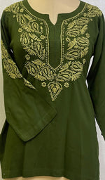 Load image into Gallery viewer, Women&#39;s Lucknowi Handcrafted Rayon Chikankari Top - HONC0155255