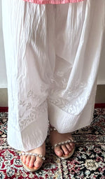 Women's Lucknowi Handcrafted Cotton Chikankari Farshi Salwar - HONC0383621
