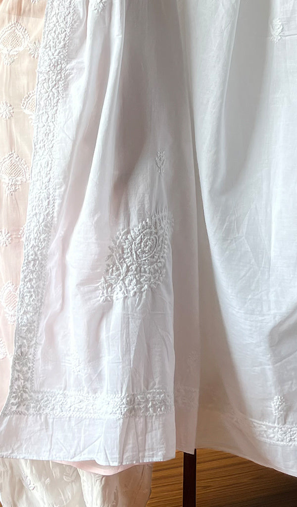 Women's Lucknowi Handcrafted Cotton Chikankari Dupatta - HONC0210043