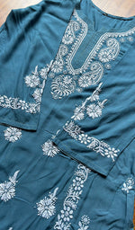将图像加载到图库查看器中， Women&#39;s Lucknowi Handcrafted Modal Cotton Chikankari Kurti - HONC0301029
