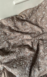 Load image into Gallery viewer, Women's Lakhnavi Handcrafted Unstitched Munga Silk Chikankari Kurta And Dupatta Set- HONC0280937