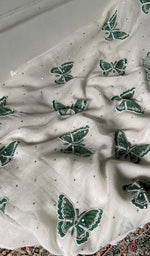 Load image into Gallery viewer, Titlee Women's Lakhnavi Handcrafted Mul Chanderi Kurta And Dupatta Set .