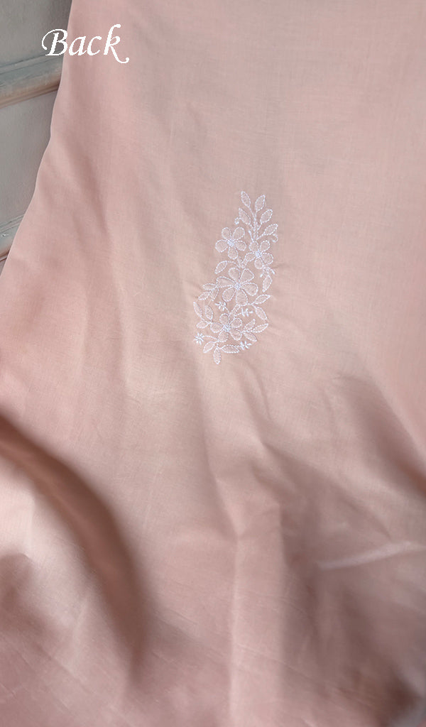 Women's Lakhnavi Handcrafted Cotton Unstitched Chikankari Suit Material - HONC0374500