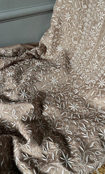 Load image into Gallery viewer, Women&#39;s Lakhnavi Handcrafted Munga Silk Chikankari Kurta And Dupatta Set- HONC0283178
