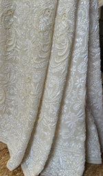 Load image into Gallery viewer, Women&#39;s Lakhnavi Handcrafted Pure Silk Georgette Chikankari - HONC0232425
