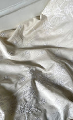 Load image into Gallery viewer, Women's Lakhnavi Handcrafted Chanderi Silk Semi - Stitched Kurta And Dupatta Set - HONC0314227