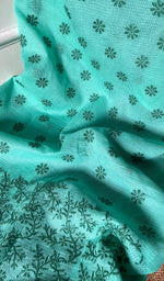 Load image into Gallery viewer, Women&#39;s Lakhnavi Handcrafted Kota Cotton Chikankari Unstitched Kurti Fabric - HONC031312
