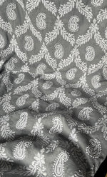 Load image into Gallery viewer, Women&#39;s Lakhnavi Handcrafted Kota Cotton Chikankari Unstitched Kurti Fabric - HONC0303998
