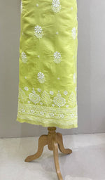 Load image into Gallery viewer, Sofiya Women&#39;s Lucknowi Handcrafted Cotton Chikankari Unstitched Kurti Fabric - HONC0212763
