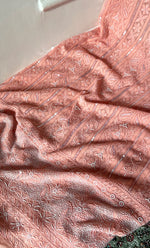 Load image into Gallery viewer, Women&#39;s Lakhnavi Handcrafted Viscose Georgette Chikankari Full Suit Material - HONC0299909
