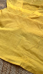 Load image into Gallery viewer, Women&#39;s Lucknowi Handcrafted  Cotton Chikankari Kurti - HONC0301034
