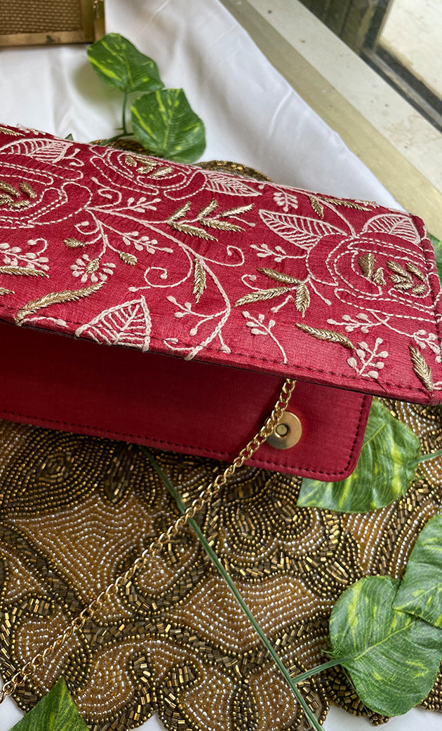 Chikankari Clutch Bag - HONC0308895