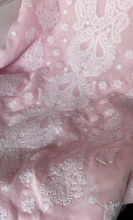 Load image into Gallery viewer, Women&#39;s Lakhnavi Handcrafted Unstitched Cotton Chikankari Suit Material - HONC0317386
