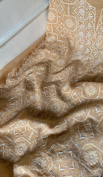 Load image into Gallery viewer, Aseel Women's Lakhnavi Handcrafted MUl Chanderi Unstitched Chikankari Full Suit - HONC0342157