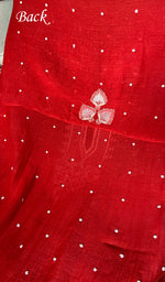 Load image into Gallery viewer, Jazba Women's Lakhnavi Handcrafted Mul Chanderi Unstitched Chikankari Full Suit - HONC0370175